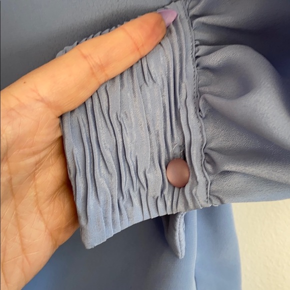 $5 $5 $5 Vintage 1970s Pendleton Blue Pearl Buttons Long Sleeve Blouse Top Sz4 - Picture 3 of 5